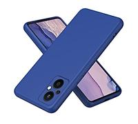SEAHAI Cover per Oppo Reno 8 Lite 5G / Oppo Reno 7 Lite, Custodia Sottile in Silicone Liquido in Gomma Gel Morbida con Fodera in Microfibra, Case Protettiva per Tutto Il Corpo Morbida al Tatto - Blu