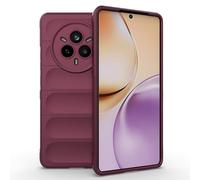 SEAHAI Cover per Realme 14 Pro+ Plus 5G, [Design dell'airbag] Robusto Custodia Sottile Protettiva, Silicone Morbido + TPU Bumper Case Antiurto Anti-caduta Cover - Viola scuro