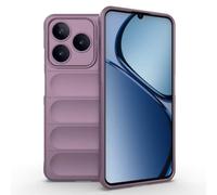 SEAHAI Cover per Realme C63/Realme C61/Realme Note 60/Realme Note 60X, [Design dell'airbag] Robusto Custodia Sottile Protettiva, Silicone Morbido + TPU Case Antiurto Anti-caduta Cover - Viola chiaro
