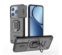 SEAHAI Cover per Realme C63/Realme C61/Realme Note 60/Realme Note 60X, [Militare Antiurto] Cornice Paraurti in Silicone Ultra Sottile PC Rigido Custodia, con Protezione Fotocamera e Supporto - Nero