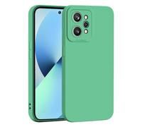 SEAHAI Cover per Realme GT 2 5G/Realme GT Neo 2/Realme GT Neo 3T 5G, Ultra Sottile Morbida Silicone Gel Custodia con Design di Protezione Fotocamera Addensato, Elegante Antiurto TPU Bumper Case, Verde