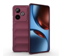 SEAHAI Cover per Realme GT 7 5G / Realme GT 7T 5G, [Design dell'airbag] Robusto Custodia Sottile Protettiva, Silicone Morbido + TPU Bumper Case Antiurto Anti-caduta Cover - Viola scuro