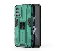 SEAHAI Cover per Realme GT Master Edition, [Militare Anti-Caduta] Cornice Paraurti in Silicone Morbido Ultra Sottile Custodia, con Supporto Pieghevole Nascosto Kickstand - Verde