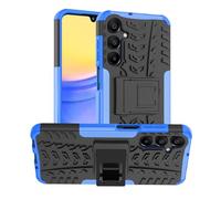 SEAHAI Cover per Samsung Galaxy A16 5G/4G, Antiurto Protezione Silicone con Supporto Pieghevole Nascosto Kickstand Rugged Custodia Case - Blu