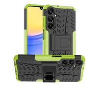 SEAHAI Cover per Samsung Galaxy A16 5G/4G, Antiurto Protezione Silicone con Supporto Pieghevole Nascosto Kickstand Rugged Custodia Case - Verde