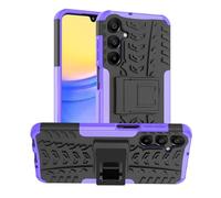 SEAHAI Cover per Samsung Galaxy A16 5G/4G, Antiurto Protezione Silicone con Supporto Pieghevole Nascosto Kickstand Rugged Custodia Case - Viola