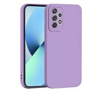 SEAHAI Cover per Samsung Galaxy A53 5G, Ultra Sottile Morbida Silicone Gel Custodia con Design di Protezione Fotocamera Addensato, Elegante Antiurto TPU Bumper Case - Viola