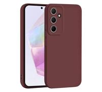 SEAHAI Cover per Samsung Galaxy M35 5G, Ultra Sottile Morbida Silicone Gel Custodia con Design di Protezione Fotocamera Addensato, Elegante Antiurto TPU Bumper Case - Vino Rosso