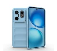 SEAHAI Cover per Vivo X200 FE 5G, [Design dell'airbag] Robusto Custodia Sottile Protettiva, Silicone Morbido + TPU Bumper Case Antiurto Anti-caduta Cover - Azzurro