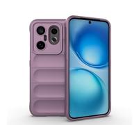 SEAHAI Cover per Vivo X200 FE 5G, [Design dell'airbag] Robusto Custodia Sottile Protettiva, Silicone Morbido + TPU Bumper Case Antiurto Anti-caduta Cover - Viola chiaro