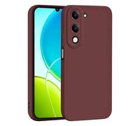 SEAHAI Cover per Vivo Y04 / Vivo Y29s 5G, Ultra Sottile Morbida Silicone Gel Custodia con Design di Protezione Fotocamera Addensato, Elegante Antiurto TPU Bumper Case - Vino rosso