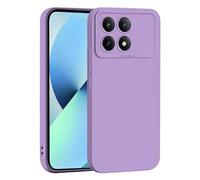 SEAHAI Cover per Xiaomi Poco X6 PRO 5G, Ultra Sottile Morbida Silicone Gel Custodia con Design di Protezione Fotocamera Addensato, Elegante Antiurto TPU Bumper Case - Viola