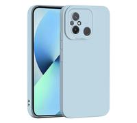 SEAHAI Cover per Xiaomi Redmi 12C / Xiaomi Redmi 11A, Ultra Sottile Morbida Silicone Gel Custodia con Design di Protezione Fotocamera Addensato, Elegante Antiurto TPU Bumper Case - Azzurro