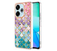 SEAHAI Cover per Xiaomi Redmi 13 4G / Xiaomi Poco M6 4G, Custodia Protettiva Ultra Sottile ed Elegante in Silicone TPU Flessibile, Glitter Modelli Colorful Cover Antiurto Case - Colore Squama