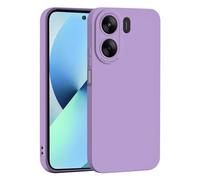 SEAHAI Cover per Xiaomi Redmi 13C / Poco C65, Ultra Sottile Morbida Silicone Gel Custodia con Design di Protezione Fotocamera Addensato, Elegante Antiurto TPU Bumper Case - Viola