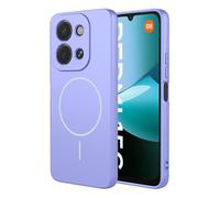 SEAHAI Cover per Xiaomi Redmi 15C 5G/4G/POCO C85 con Magnetico Adsorbimento Funzione, Custodia Ultra Sottile in Silicone Liquido Morbida, Elegante Matte TPU Bumper Antiurto Case - Viola
