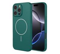 SEAHAI Cover per Xiaomi Redmi 15C 5G/4G/POCO C85 con Magnetico Adsorbimento Funzione, Custodia Ultra Sottile in Silicone Liquido Morbida, Elegante Matte TPU Bumper Antiurto Case - Verde scuro