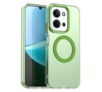SEAHAI Cover per Xiaomi Redmi 15C 5G/4G/POCO C85 con Magnetico Adsorbimento Funzione, Ultra-sottile Glassato Traslucido Dura PC Custodia Silicone TPU Bumper Antiurto Case, Verde