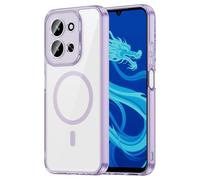 SEAHAI Cover per Xiaomi Redmi 15C 5G/4G/POCO C85 con MagSafe Magnetica, Ultra Sottile Trasparente Dura PC Custodia Morbido Silicone TPU Bumper Antiurto Anti-scratch Case, Viola