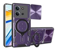 SEAHAI Cover per Xiaomi Redmi 15C 5G/4G/POCO C85, [Militare Anti-Caduta] Silicone Ultra Sottile Stile Fresco Custodia, con Metallo Magnetico Supporto e Protezione Fotocamera - Viola scuro