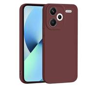 SEAHAI Cover per Xiaomi Redmi Note 13 PRO+ 5G/Plus 5G, Ultra Sottile Morbida Silicone Gel Custodia con Design di Protezione Fotocamera Addensato, Elegante Antiurto TPU Bumper Case - Vino Rosso