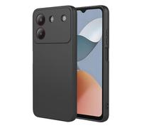 SEAHAI Cover per ZTE Blade A54, Custodia Ultra Sottile in Silicone Liquido Gel Morbida con Design Dell'airbag Antiurto, Elegante Matte TPU Bumper Case Cover - Nero