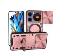 SEAHAI Cover per ZTE nubia Music 4G, [Militare Anti-Caduta] Silicone Ultra Sottile Stile Fresco Custodia, con Metallo Magnetico Supporto e Protezione Fotocamera - Oro rosa