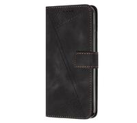 SEAHAI Hülle für OPPO A5X 5G/4G Brieftasche Handyhülle, Premium Leder PU Klapphülle Stoßfeste Schutzhülle mit Ständer Funktion/Kartenfach/RFID-Schutz/Magnetic Snap - Schwarz
