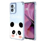 SEAHAI Hülle für OPPO A5X 5G/4G, Bunte Schön Blumen Ultra Dünn Transparent Handyhülle Weich Silikon TPU Bumper Stoßfest Case Schutzhülle - Panda
