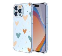 SEAHAI Hülle für OPPO A5X 5G/4G, Bunte Schön Blumen Ultra Dünn Transparent Handyhülle Weich Silikon TPU Bumper Stoßfest Case Schutzhülle - Liebesherz