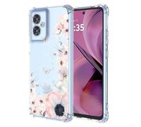 SEAHAI Hülle für OPPO A5X 5G/4G, Bunte Schön Blumen Ultra Dünn Transparent Handyhülle Weich Silikon TPU Bumper Stoßfest Case Schutzhülle - Kamelie
