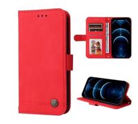 SEAHAI Hülle für OPPO A5X 5G/4G Handyhülle, Flip PU Brieftasche Schutzhülle mit Ständer/Kartenfach/Magnetisch Stoßfeste Lederhülle Ultra-dünn Klapphülle - Rot