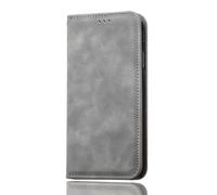 SEAHAI Hülle für OPPO A5X 5G/4G Handyhülle, Premium PU Flip Brieftasche Schutzhülle mit Ständer/Kartenfach/Magnetisch Stoßfeste Lederhülle Ultra-dünn Klapphülle - Grau