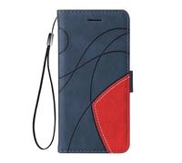 SEAHAI Hülle für OPPO A5X 5G/4G Handyhülle, Premium PU Flip Brieftasche Schutzhülle mit Standfunktion/Kartenfach/Magnetisch Stoßfeste Lederhülle Klapphülle - Blau