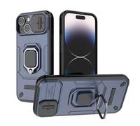 SEAHAI Hülle für OPPO A5X 5G/4G, [Militärische Stoßfest Case] Ultra Dünn Silikon TPU + Harter PC Zurück Handyhülle Schutzhülle mit Kameraschutz und Ring Ständer - Blau