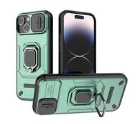 SEAHAI Hülle für OPPO A5X 5G/4G, [Militärische Stoßfest Case] Ultra Dünn Silikon TPU + Harter PC Zurück Handyhülle Schutzhülle mit Kameraschutz und Ring Ständer - Grün