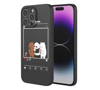 SEAHAI Hülle für OPPO A5X 5G/4G, Ultra Dünn Weich Liquid Silikon Stoßfeste Handyhülle, Stilvoll TPU Schutzhülle mit Niedlichen Blüten und Tierischen Mustern - Schwarz S05