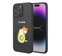 SEAHAI Hülle für OPPO A5X 5G/4G, Ultra Dünn Weich Liquid Silikon Stoßfeste Handyhülle, Stilvoll TPU Schutzhülle mit Niedlichen Blüten und Tierischen Mustern - Schwarz S06
