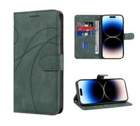SEAHAI Leder Folio Hülle für OPPO A5X 5G/4G, Premium PU Flip Brieftasche Schutzhülle Stoßfeste Handyhülle mit Standfunktion/Kartenfach/RFID-Schutz/Magnetisch - Grün
