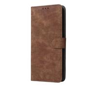 SEAHAI Leder Folio Hülle für OPPO A5X 5G/4G, Ultra-dünn Premium PU Brieftasche Schutzhülle mit Standfunktion/Kartenfach/RFID-Schutz/Magnetisch Stoßfeste Handyhülle - Braun
