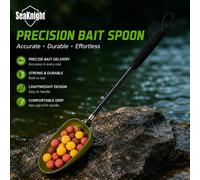 SeaKnight Esca da Pesca a Cucchiaio - Strumento Ergonomico per il Lancio di Carpe con Manico Nero per la Distribuzione Precisa dell'Esca Tagli UnicaPolipropilene