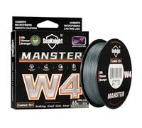 SeaKnight W4 Linea Intrecciata 4 Trecce 300M/500M Super Liscia PE Multifilamento per Carpa, Doppio Rivestimento Anti-UV/Acqua Salata per Pesca in Mare 15-100LB