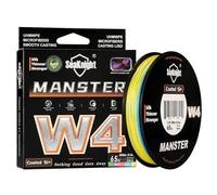 SeaKnight W4 Linea Intrecciata 4 Trecce 300M/500M Super Liscia PE Multifilamento per Carpa, Doppio Rivestimento Anti-UV/Acqua Salata per Pesca in Mare 15-100LB
