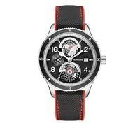 SEAKOSS Orologio subacqueo da uomo, automatico, meccanico, calendario, mese, anno, display super C3, quadrante luminoso, mondo, terra, emisfero nord sud, 10 atm, orologi da polso per immersioni