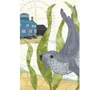 Seal at Blakeney Norfolk A6 pocket notebook journal - coastal nautical designs sewn onto old sea charts maps | 120 lined pages
