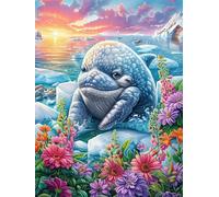 Seal Cub Underwater in A Coral Reef Rompicapo 300 Pezzi Difficili 3D Cartone Rigido Resistente Tema Architettura Scenery Science Fiction Per Esperti Per Decorazione E Collezione Qualità Museale 300 P