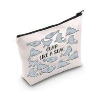 Seal Lover Gift Clao Like A Seal Makeup Bag Ocean Animal Lover Regalo Sigillo Regalo Ispirativo Umorismo Seal Citazioni Makeup Bag, Clao come un sigillo