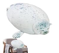 Seal Pillow - Soft Plush Stuffed Animal PP Cotton 30cm Realistic Cuddly Cushion Toy Comfortable Squeeze Snuggle Decorative Cushion For Sofa Bed Office Car Travel Room Use