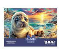 Seal SunsetHigh-Quality Jigsaw Puzzles for Adults A Collection of 1000 Advanced And Challenging Educational Puzzle Pieces - A Rewarding And Intellectual Gift Option for Adults And Kids 12 Years Up to