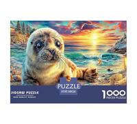 Seal SunsetTitanic Jigsaw Puzzles for Adults Tackle The 1000-Piece (Advanced) Gauntlet of Impossible, Hard, And Difficult Challenging Puzzle Games - The Defining Gift Jigsaw Puzzles for Serious Adult